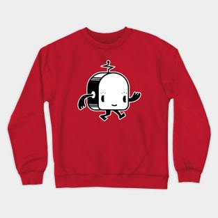 Retro Walking Robot Mascot Crewneck Sweatshirt